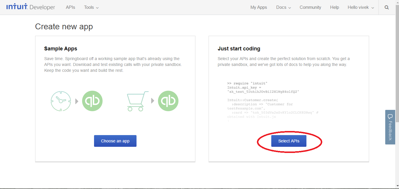 Select APIs